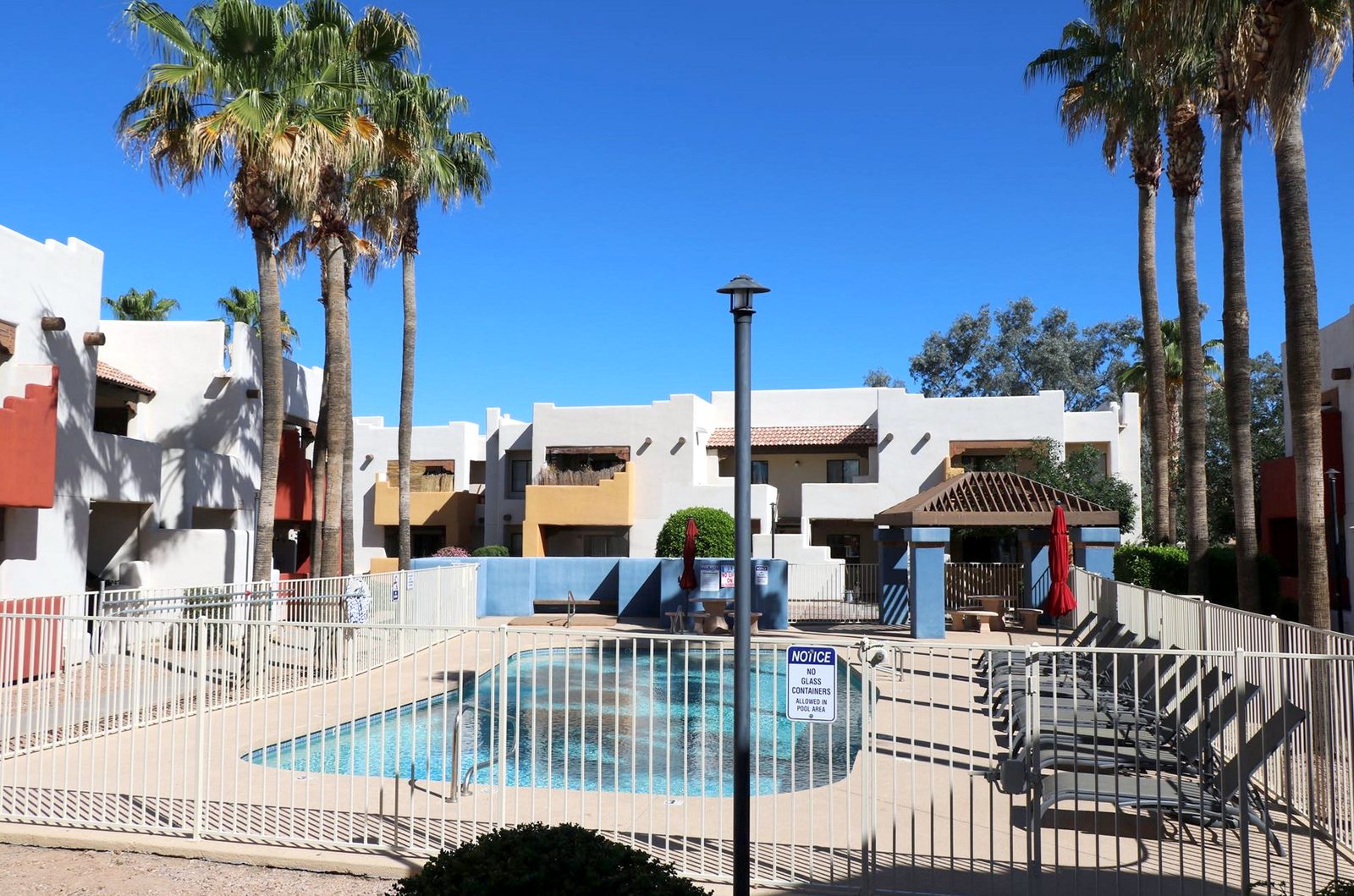 Spa and shaded ramada